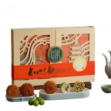 味禮月餅禮盒裝廣式豆沙蛋黃蓮蓉中秋節(jié)送禮品團購
