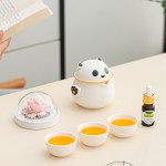 月滿桂香時(shí)，把團(tuán)圓揉進(jìn)晚風(fēng)里，熊貓茶具套組